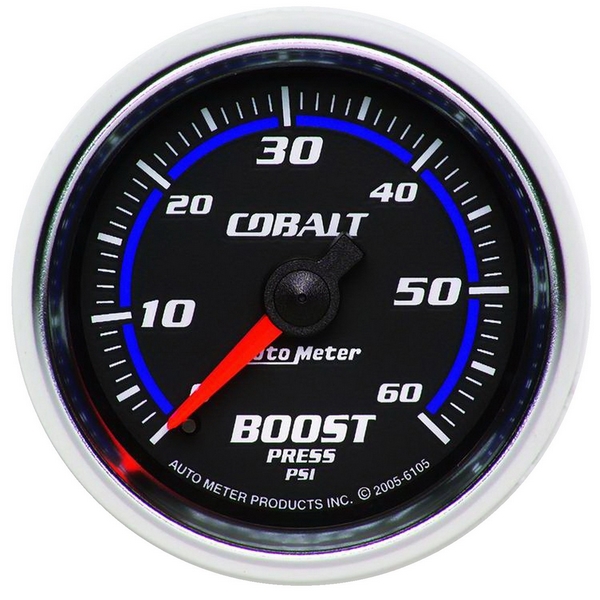 2-1/16" BOOST, 0-60 PSI, COBALT